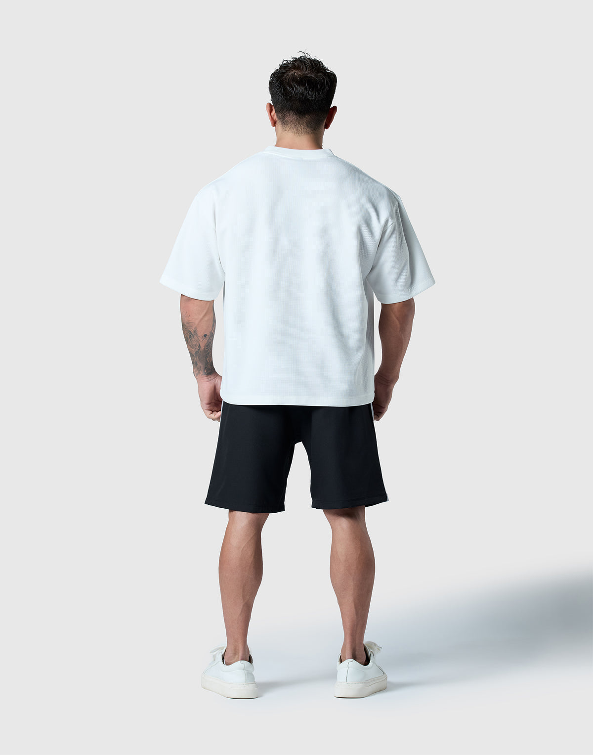 Script Logo Henry Neck T-Shirt - Ivory