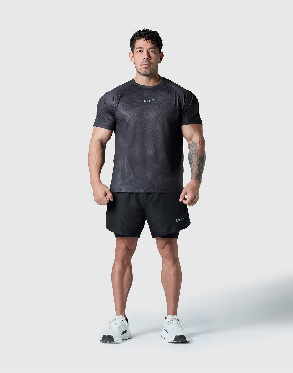 Original Pattern All Print Standard T-Shirt - Black