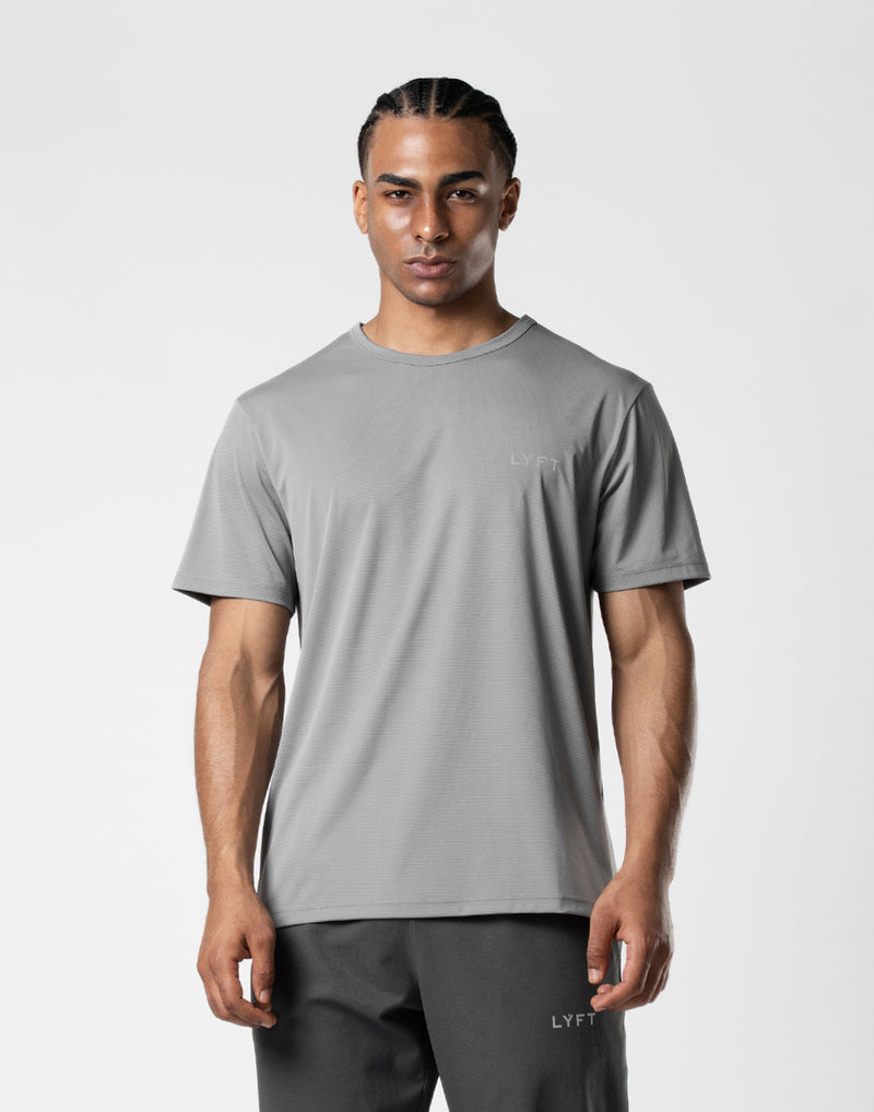 Reflector LÝFT Logo Slim T-Shirt - Grey