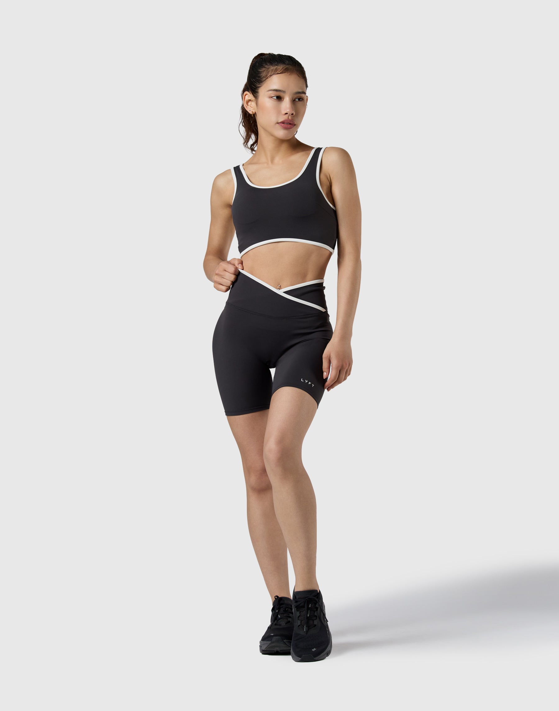 Wrap Over Short Leggings - Black – LÝFT