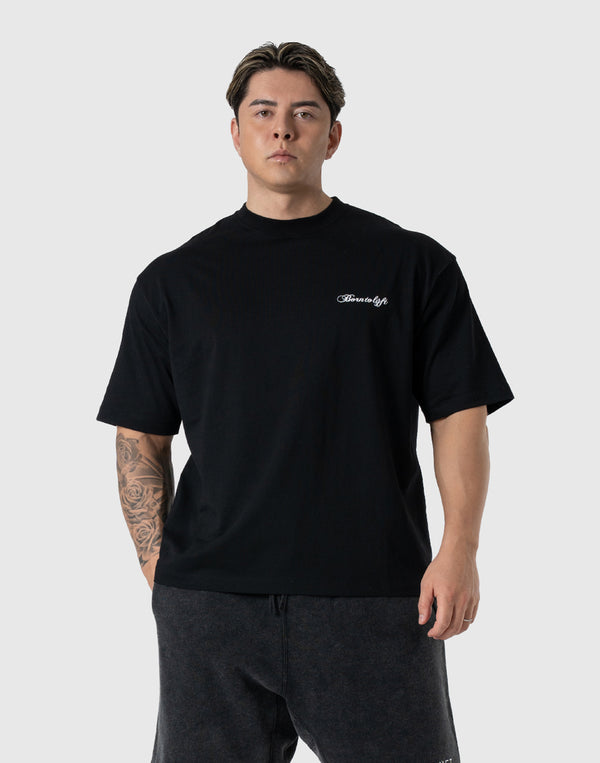 BORN TO LÝFT Big T-SHIRT - Black