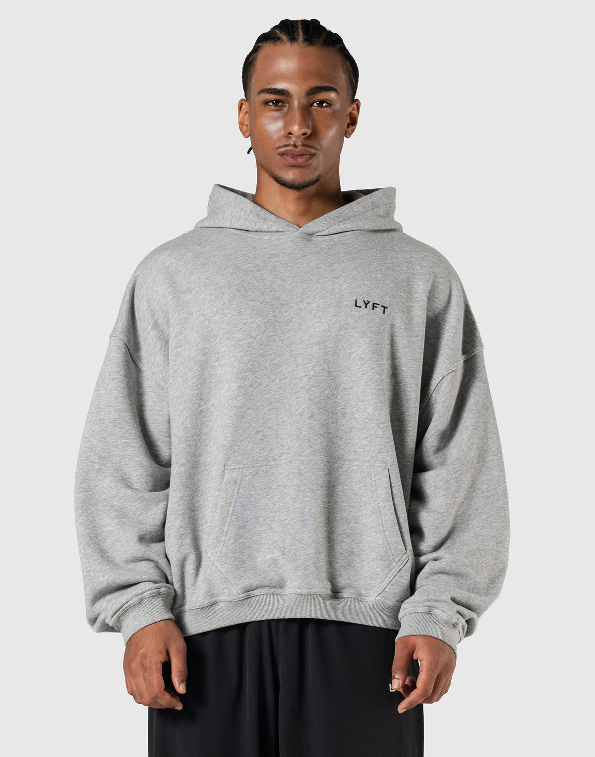 TEAM LÝFT Logo Oversized Hoodie - Grey