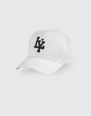 Embroidered LÝ Logo Cap - White