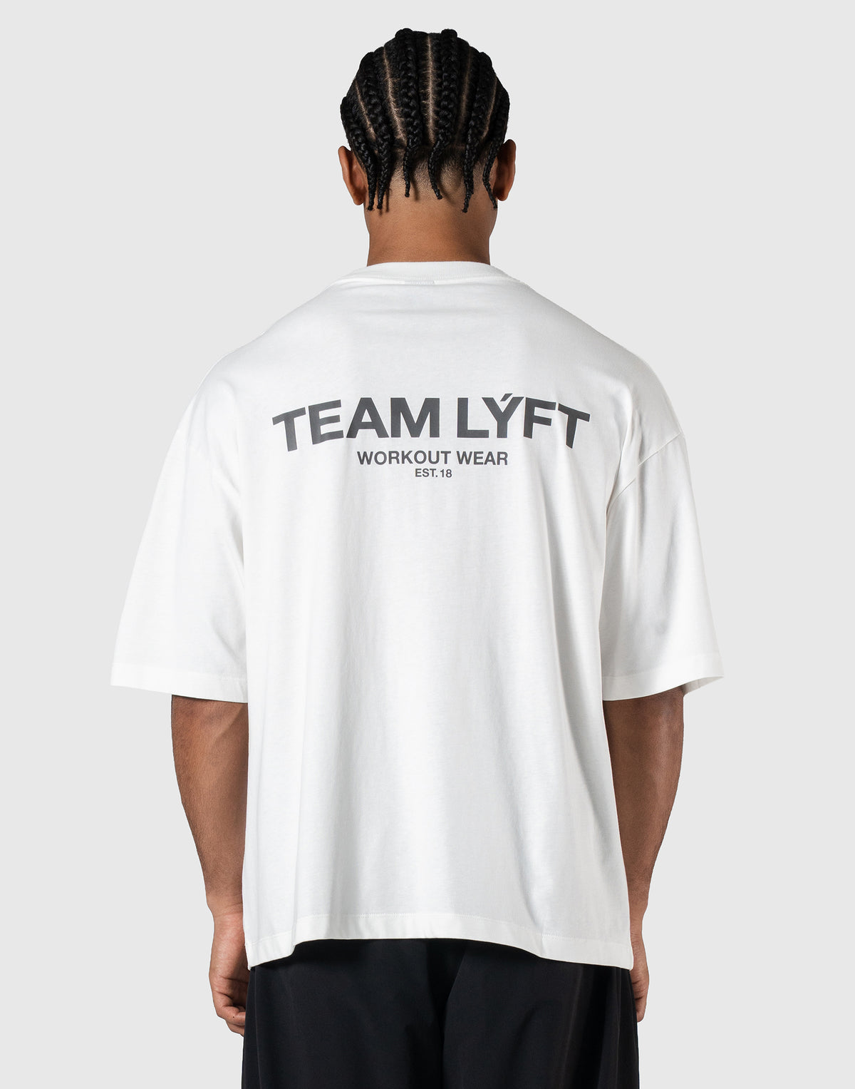 TEAM LÝFT Logo Big T-Shirt - White