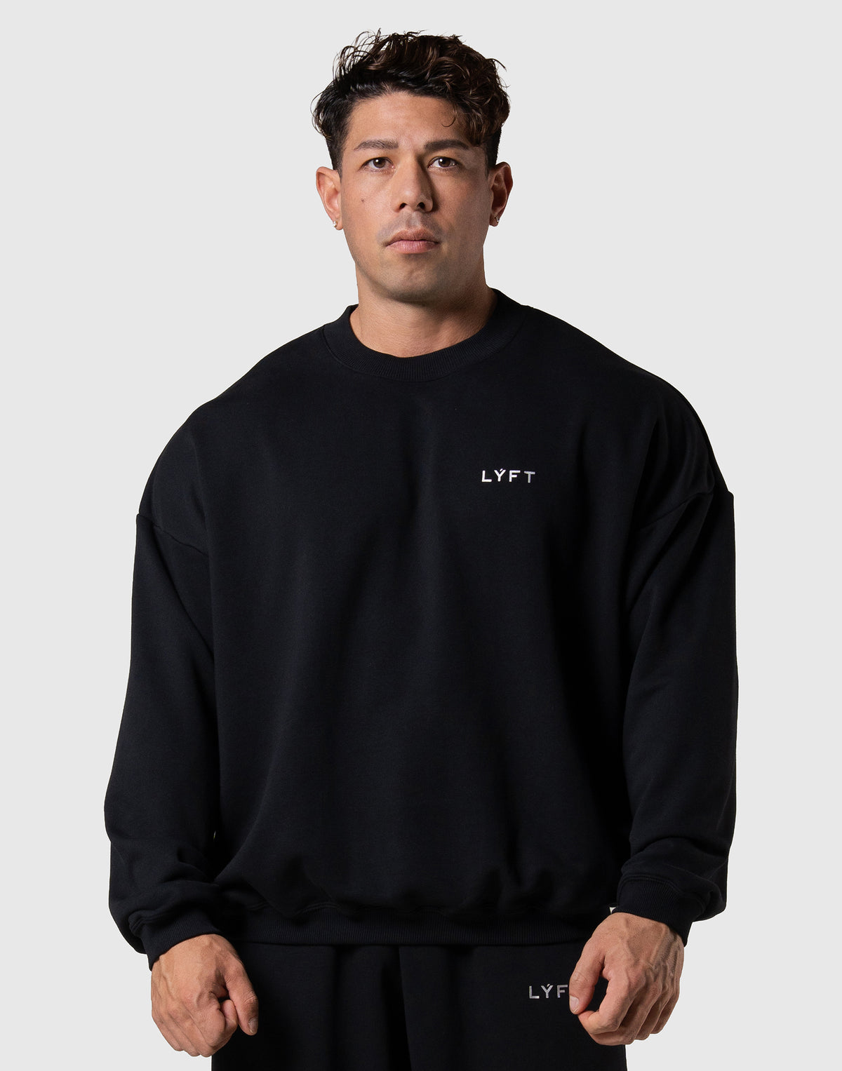 One Point LÝFT Logo Crewneck Sweat - Black