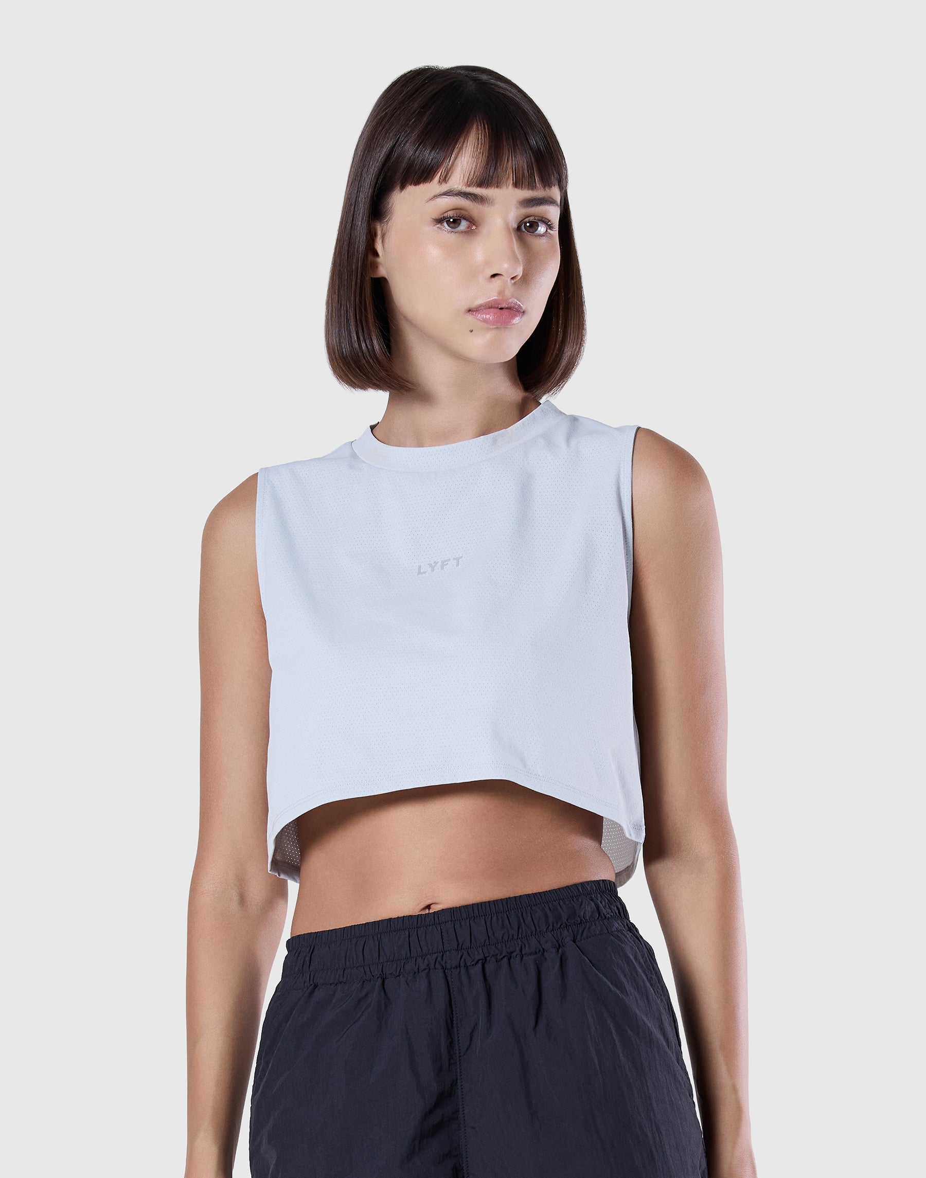 Soft Mesh sleeveless top - Grey – LÝFT