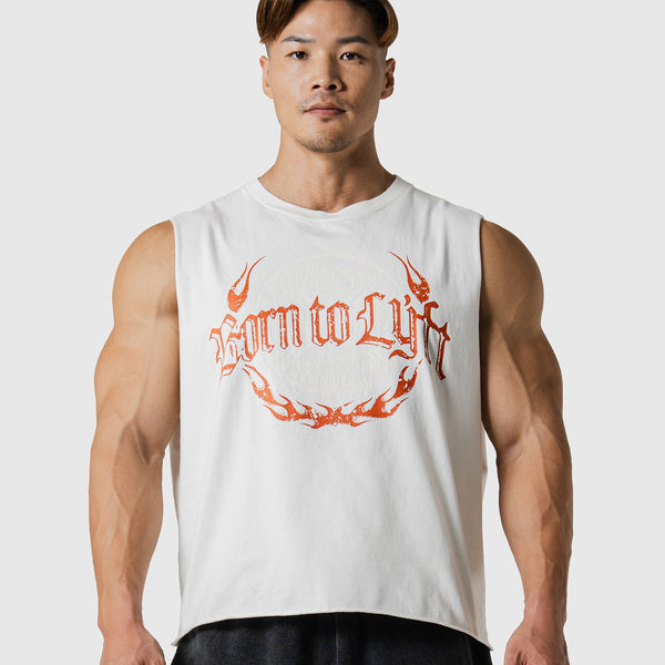 Plate Fire Graphic Vintage Box Tanktop - White – LÝFT