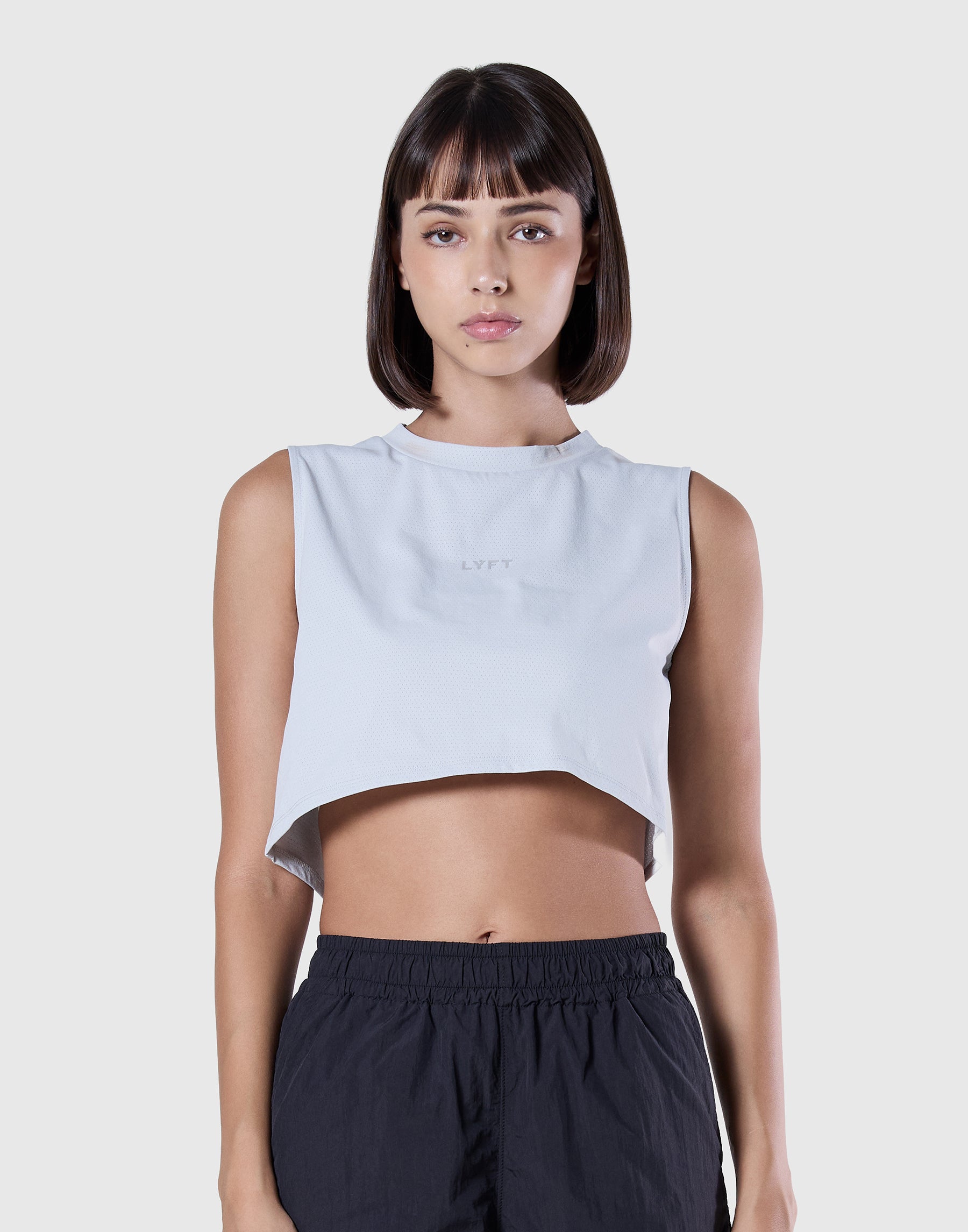 Soft Mesh sleeveless top - Grey – LÝFT