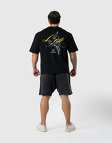 Pegasus Graphic Big T-Shirt - Black