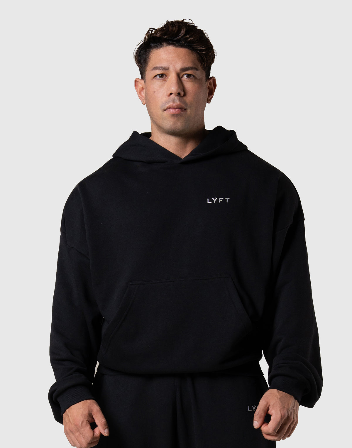 One Point LÝFT Logo Sweat Hoodie - Black