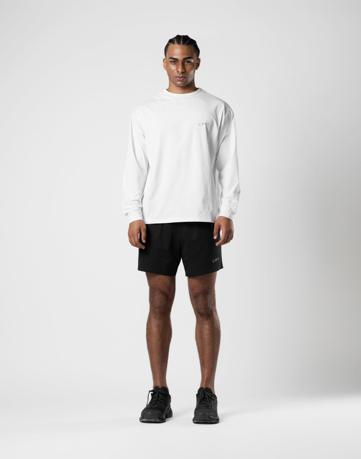Reflector LÝFT Logo Mesh Long T-Shirt - White