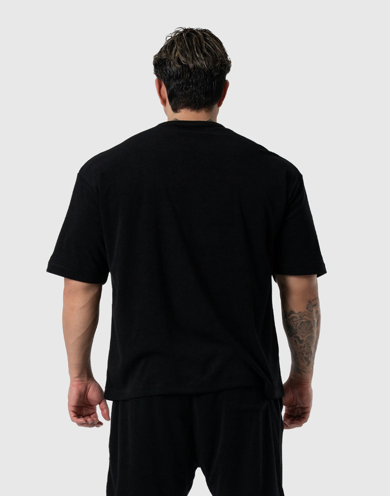 Cursive LÝFT Logo Pile Big T-Shirt - Black