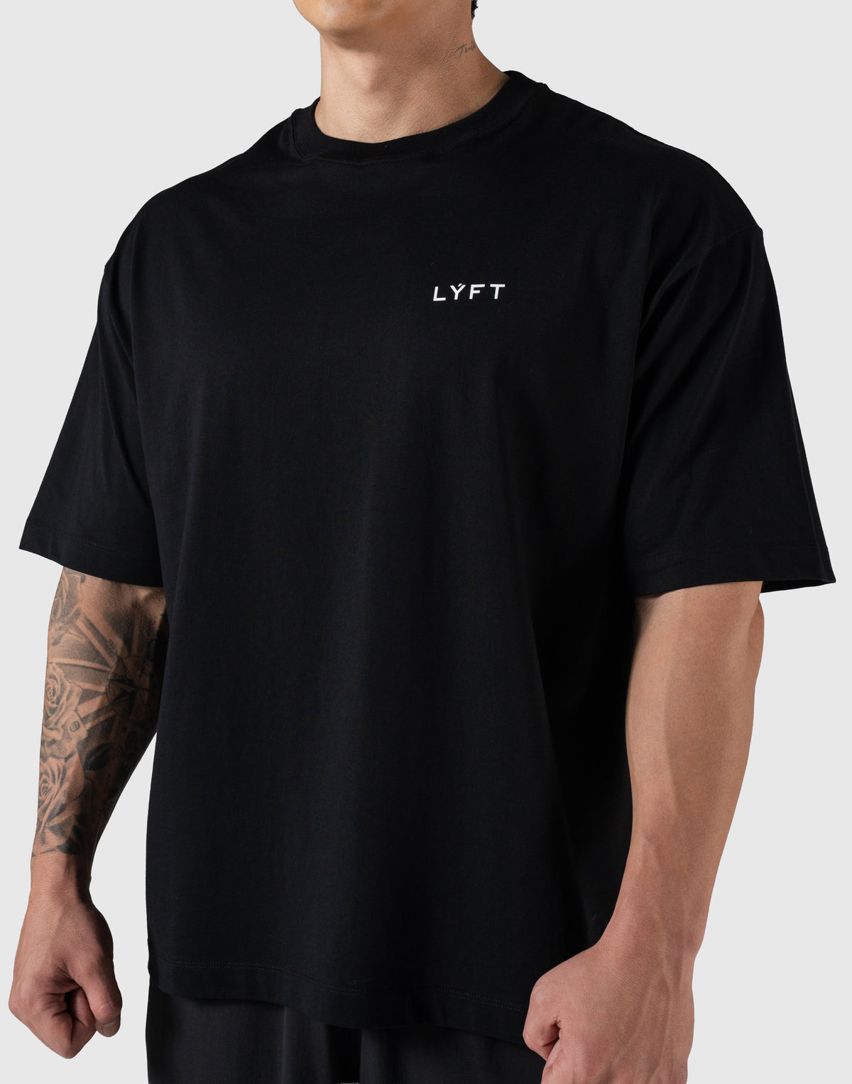 TEAM LÝFT Logo Big T-Shirt - Black