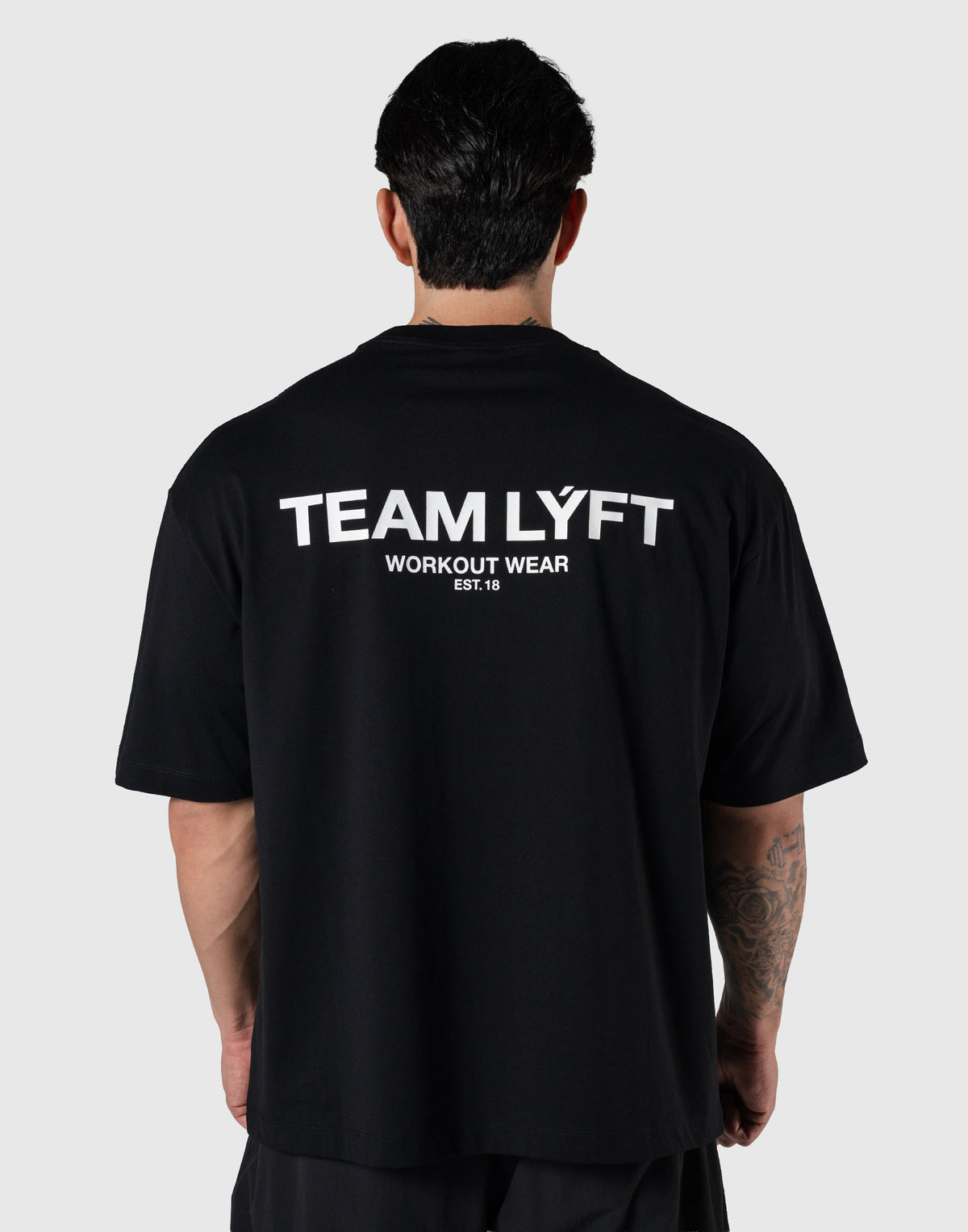 TEAM LÝFT Logo Big T-Shirt - Black