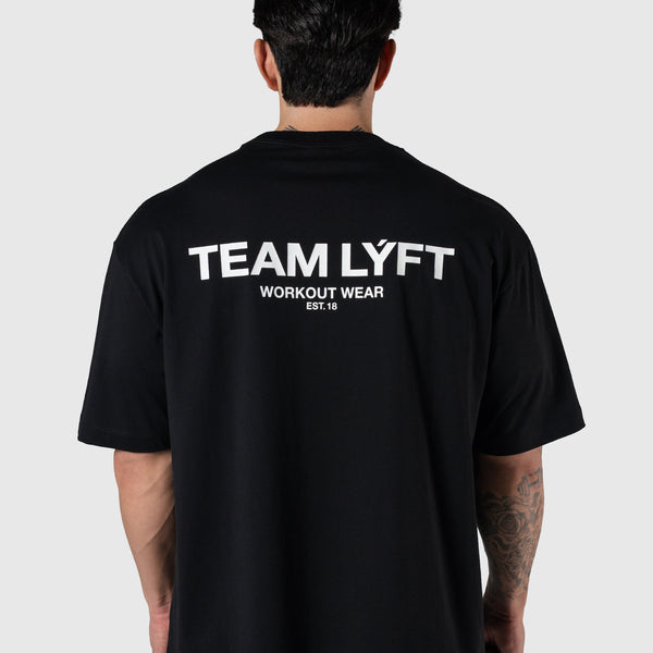 LÝFT Tシャツ ブラック ゴールドロゴ TEAM LÝFT Logo Big T-Shirt - Black