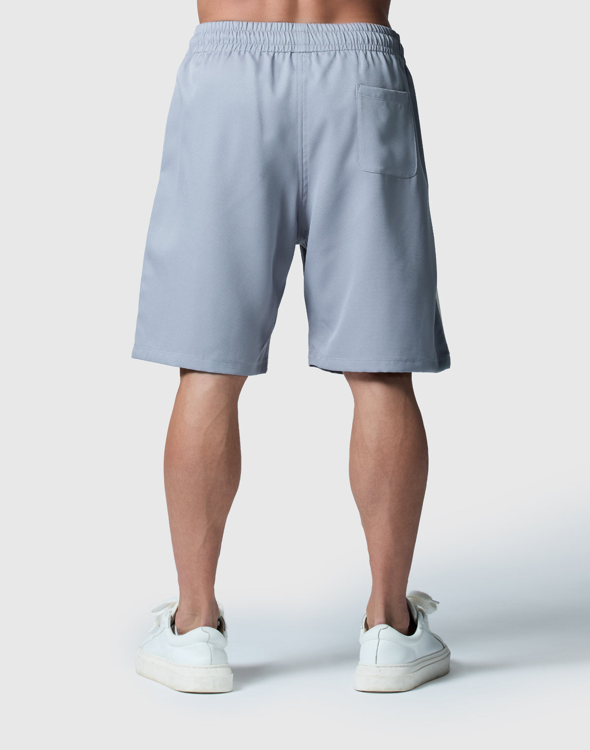 Script Logo Side Line Shorts - Grey