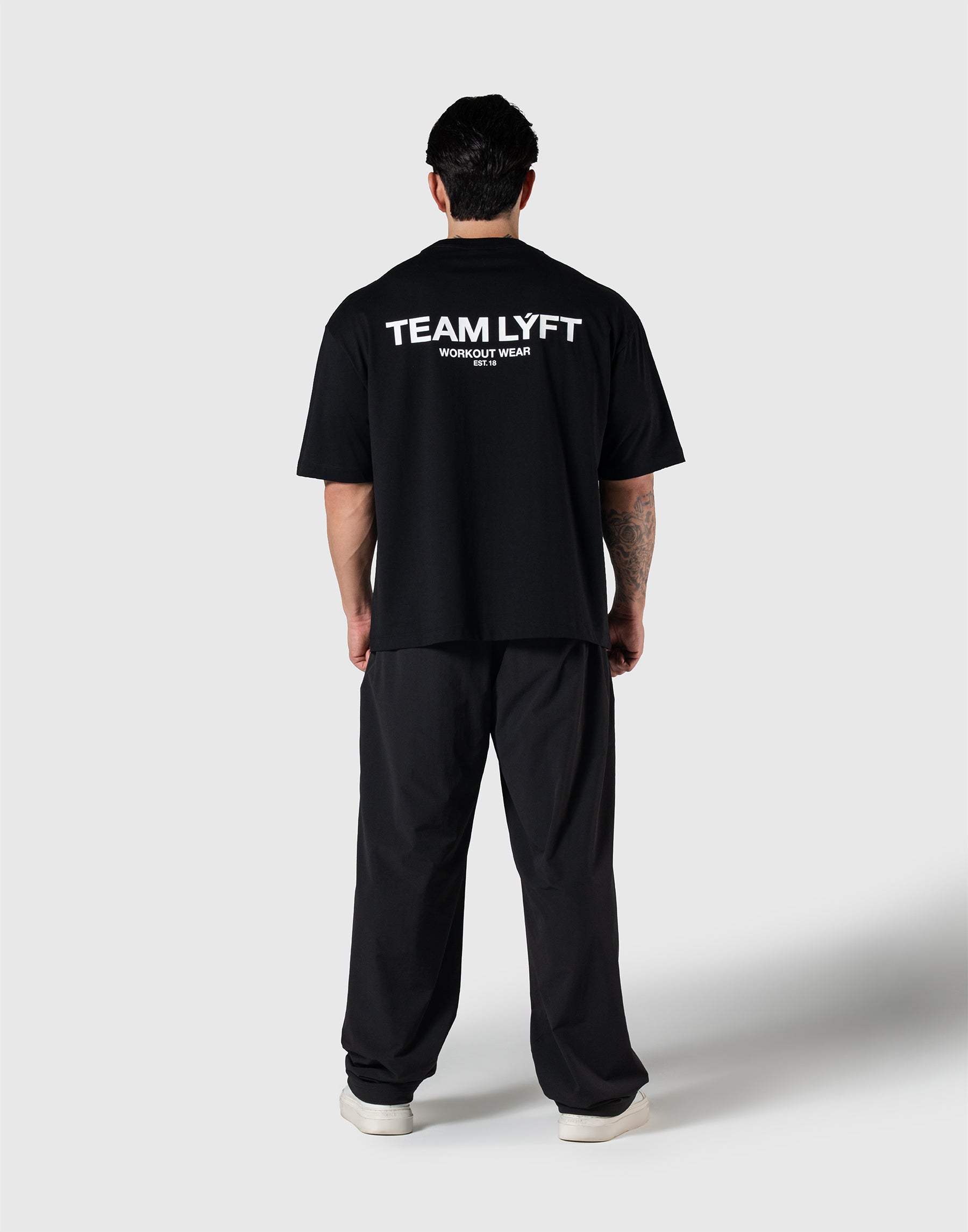TEAM LÝFT Logo Big T-Shirt - Black