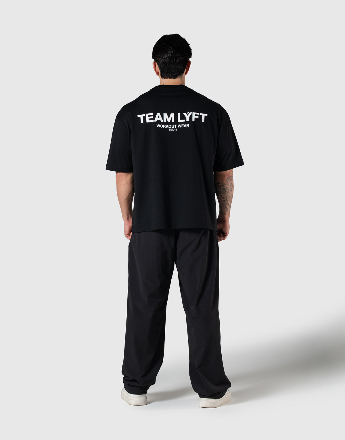 TEAM LÝFT Logo Big T-Shirt - Black