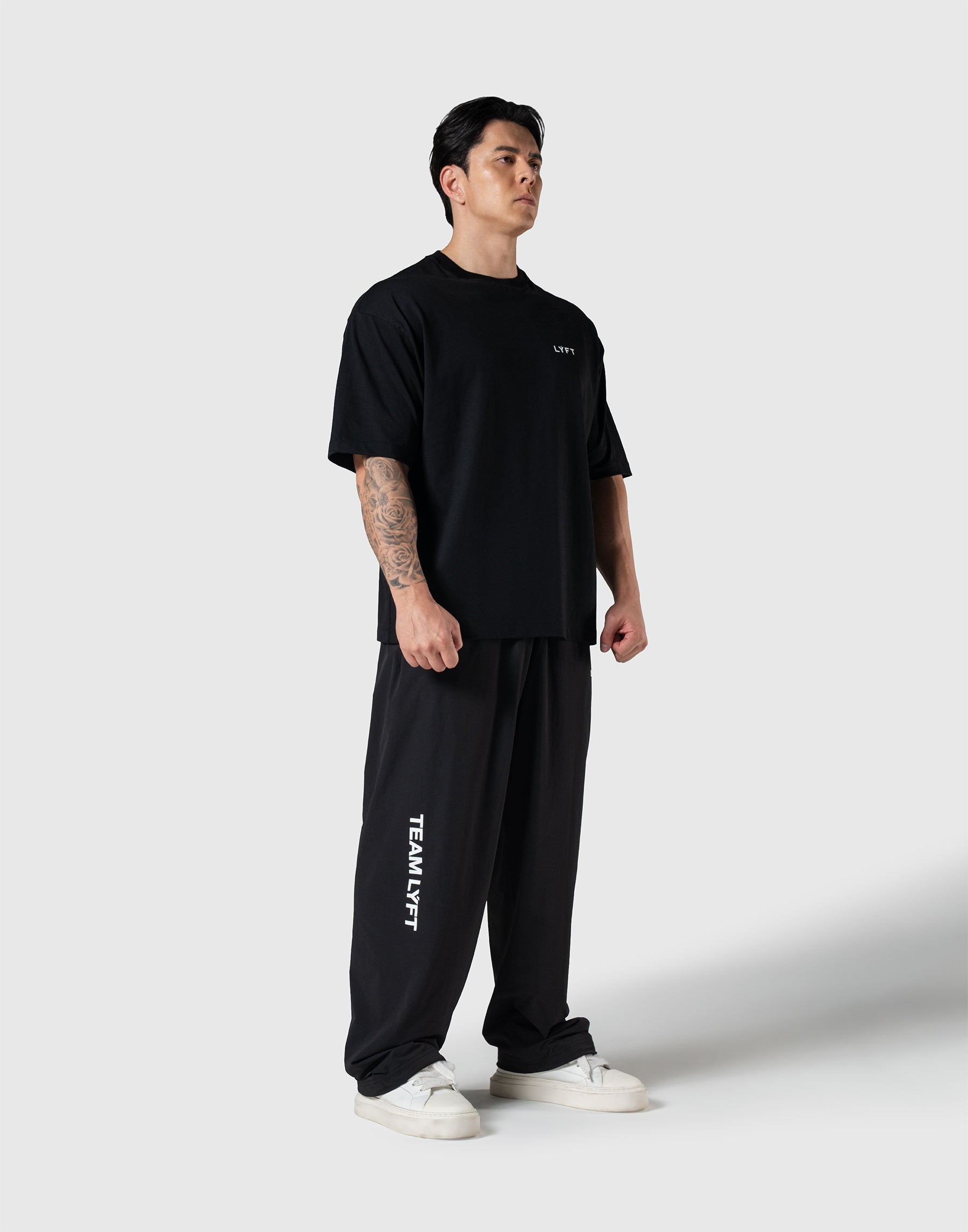 TEAM LÝFT Logo Big T-Shirt - Black