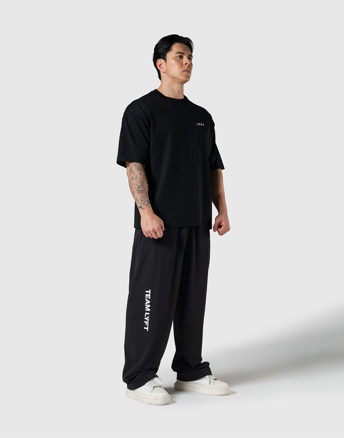 TEAM LÝFT Logo Big T-Shirt - Black