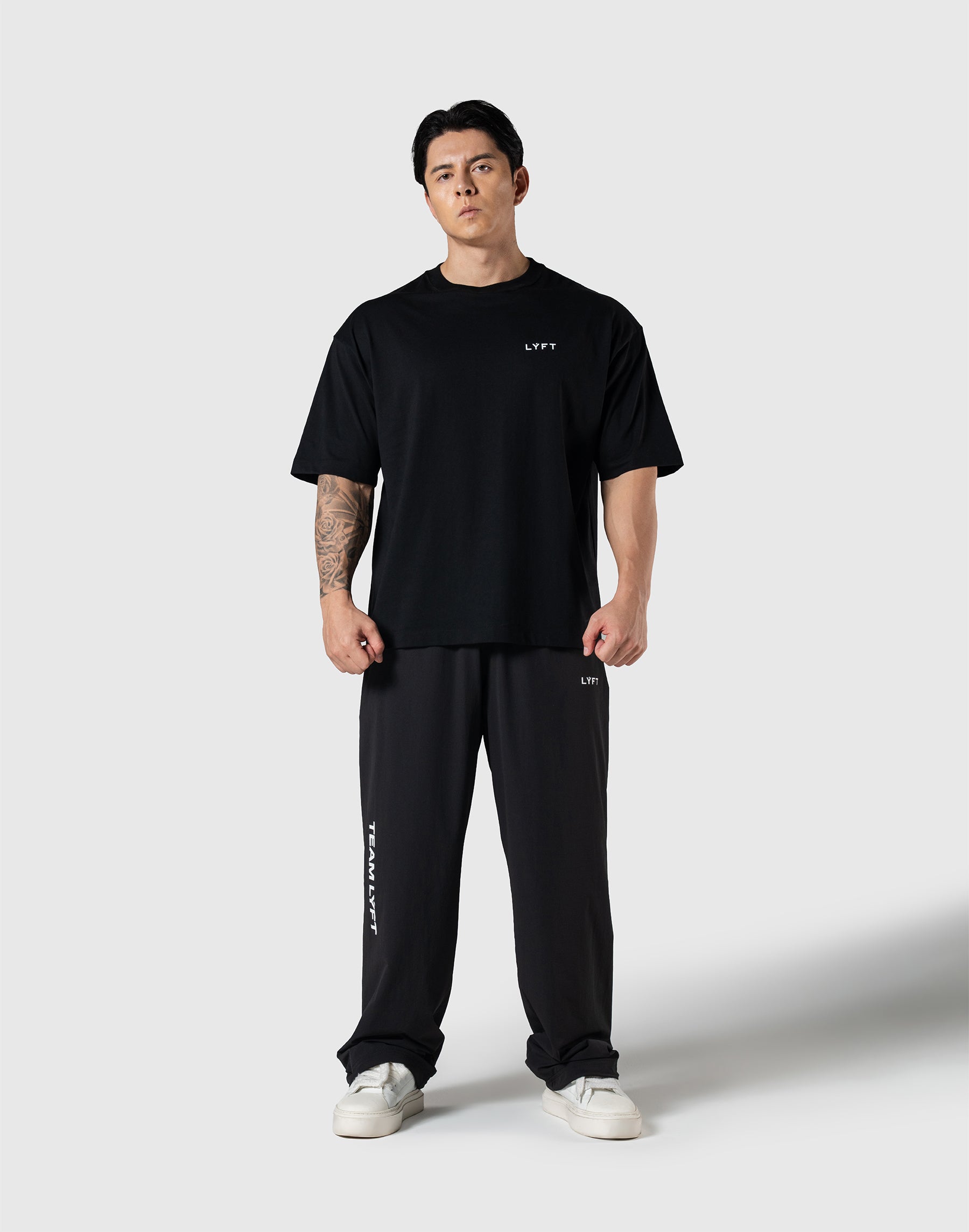 TEAM LÝFT Logo Big T-Shirt - Black