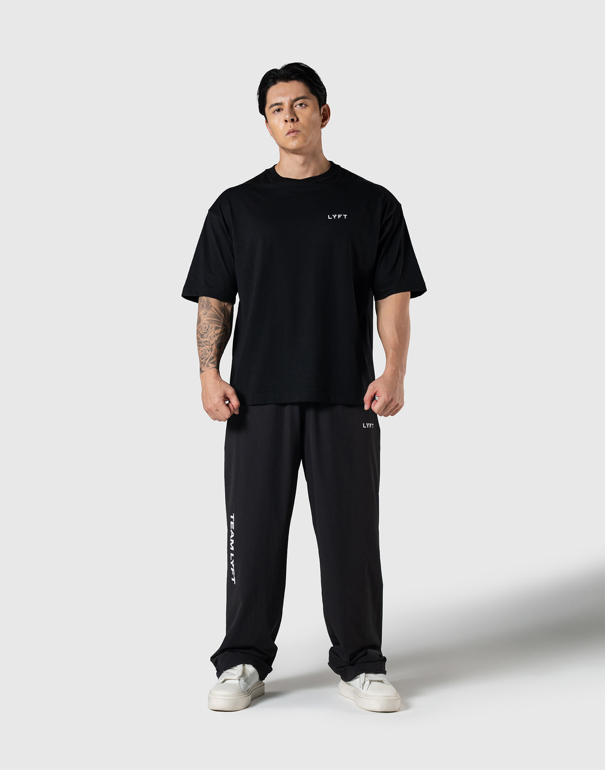 TEAM LÝFT Logo Big T-Shirt - Black