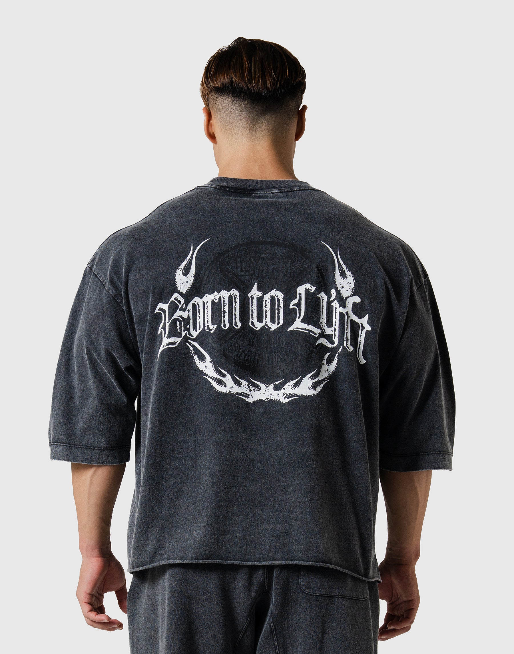 Plate Fire Graphic Vintage Big T-Shirt - Black – LÝFT