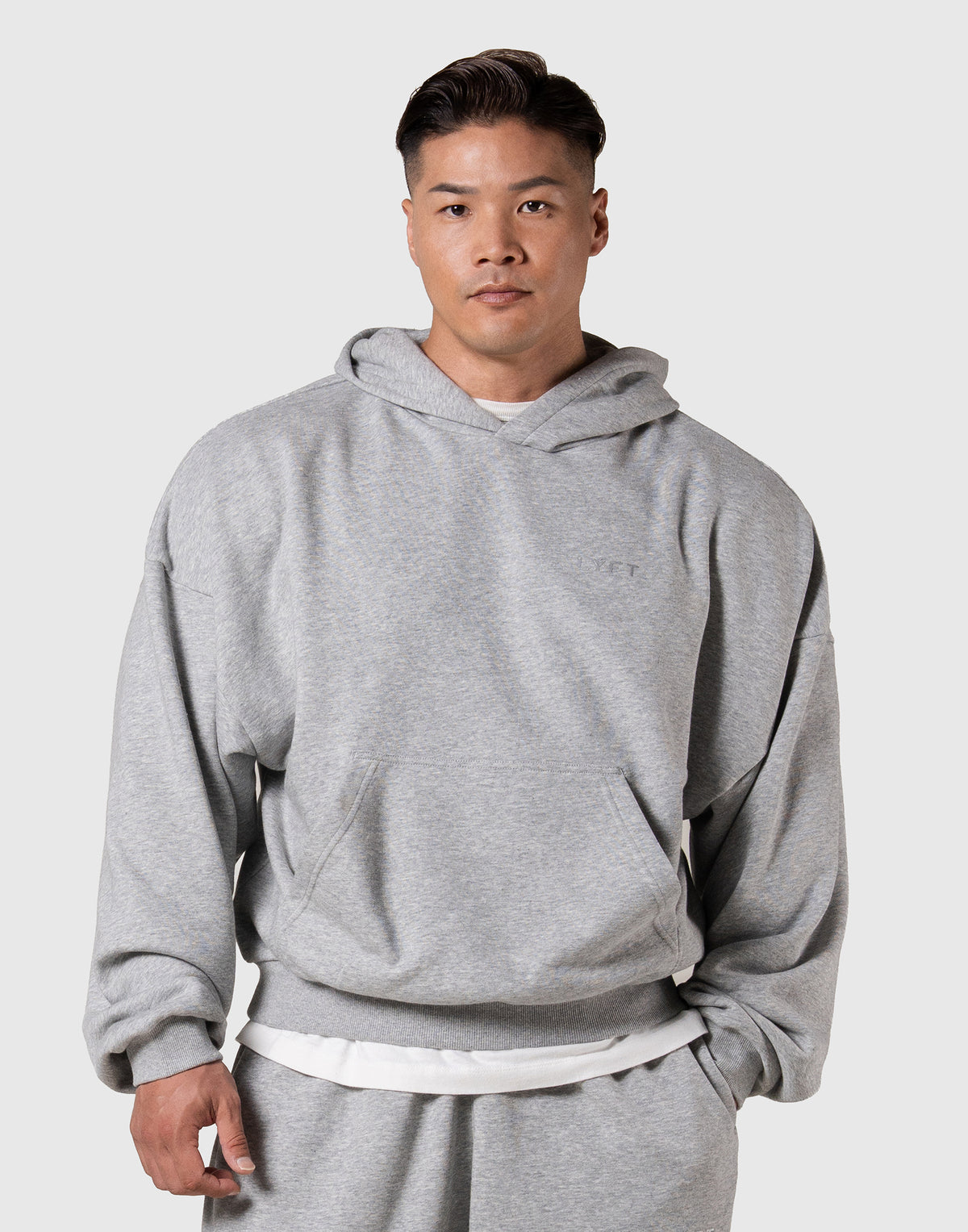 One Point LÝFT Logo Sweat Hoodie - Grey