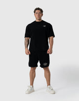 Cursive LÝFT Logo Pile Big T-Shirt - Black