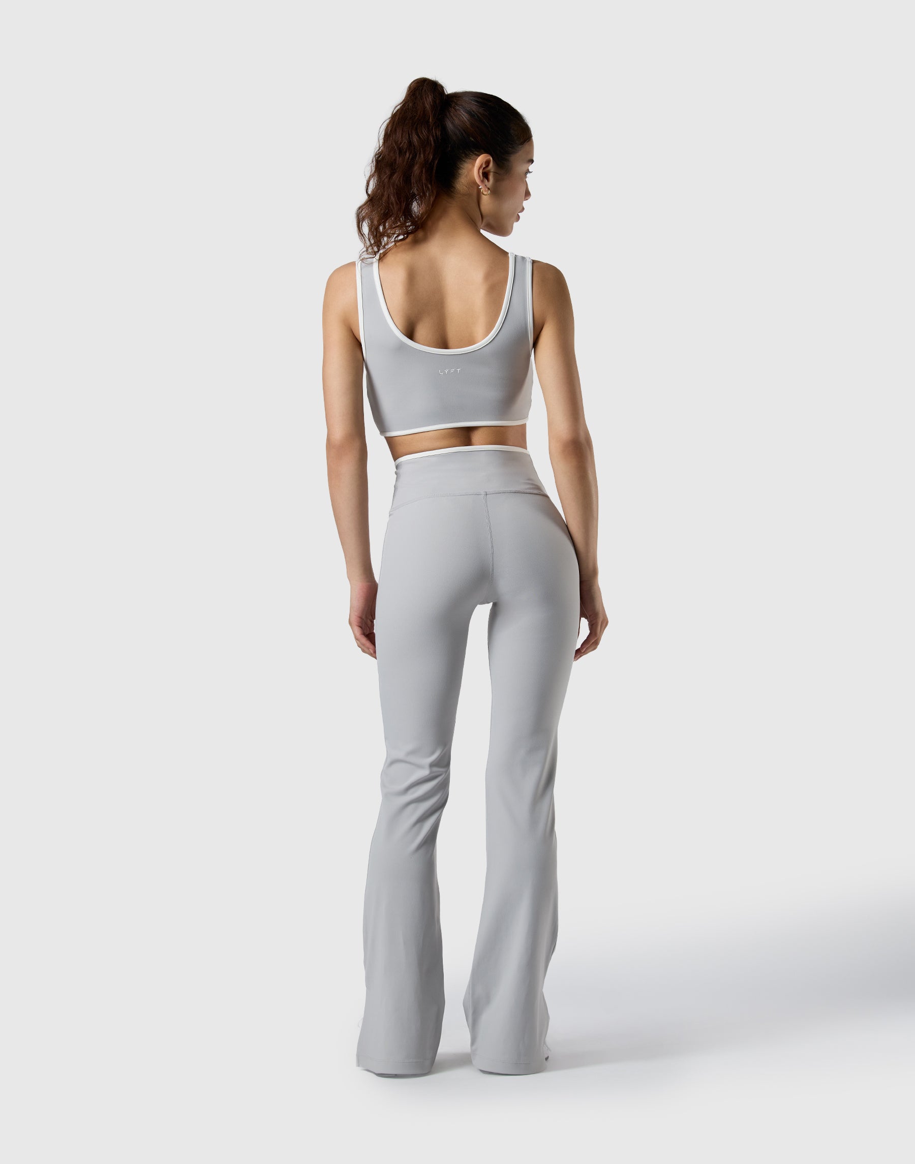 Wrap Over Flare Leggings - Grey – LÝFT