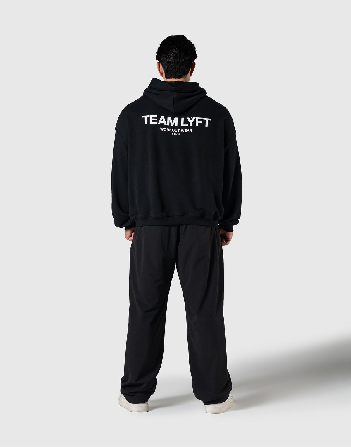 TEAM LÝFT Logo Oversized Hoodie - Black