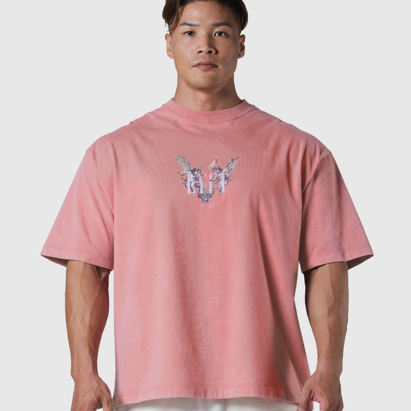 Angel Graphic Vintage Big T-Shirt - Pink – LÝFT
