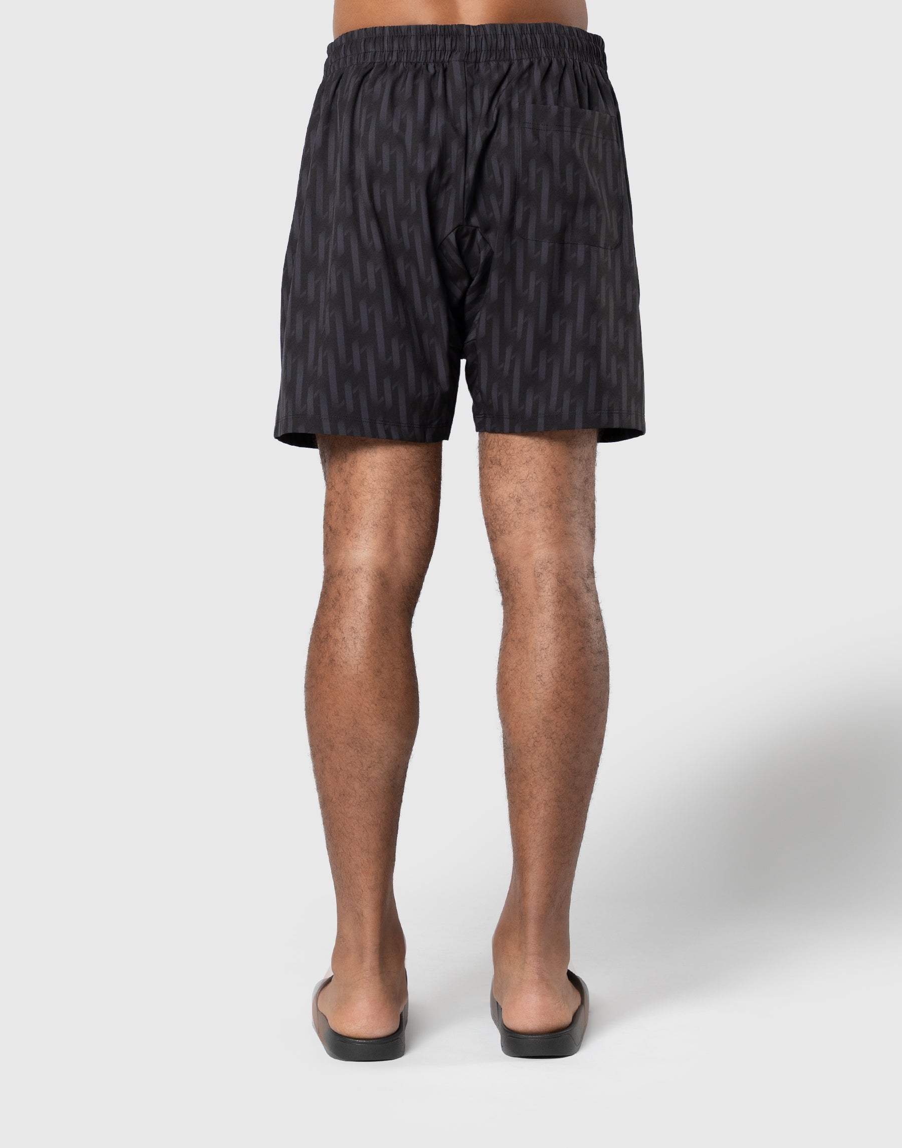 LÝFT All Print Stretch Shorts - Black