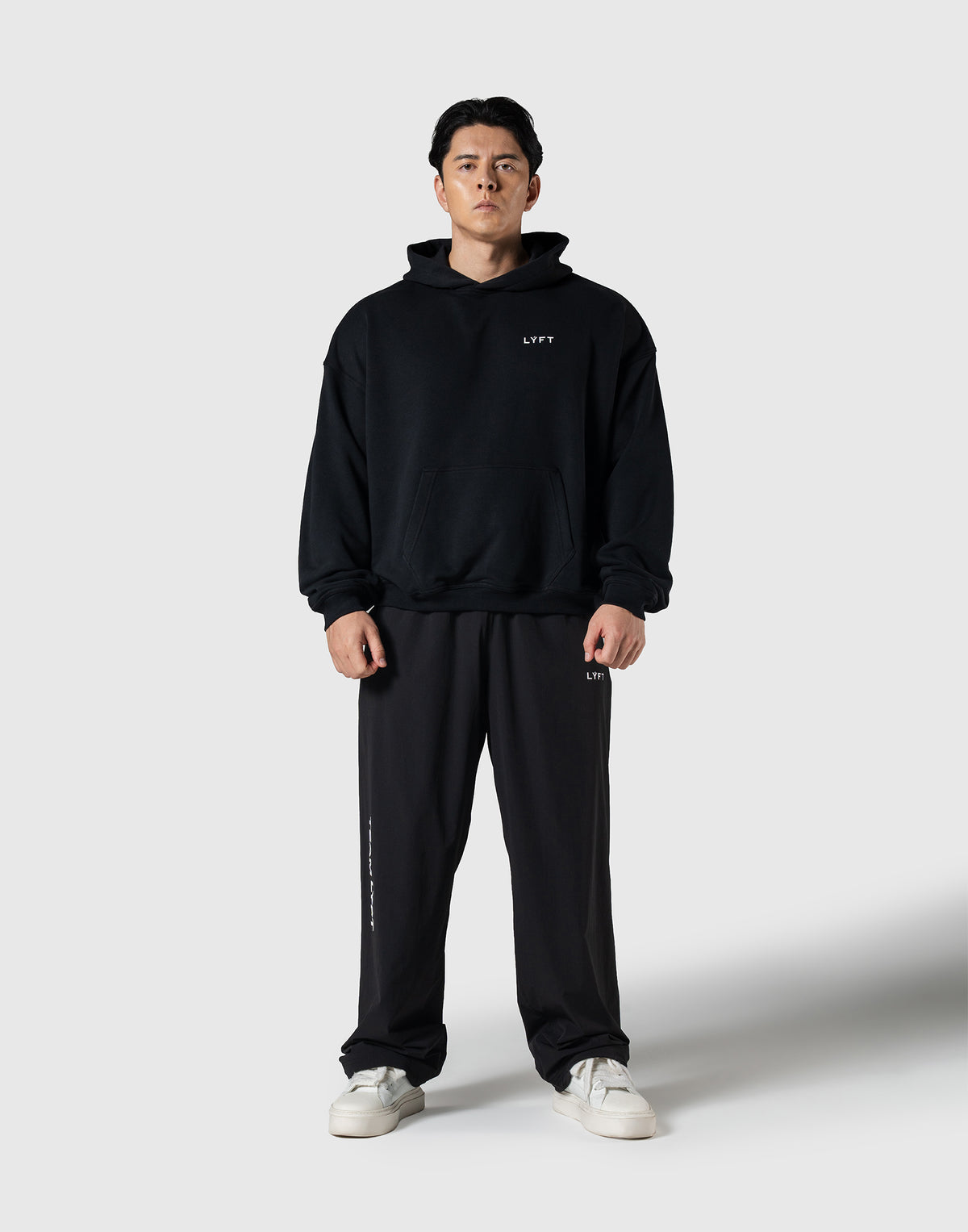 TEAM LÝFT Logo Oversized Hoodie - Black
