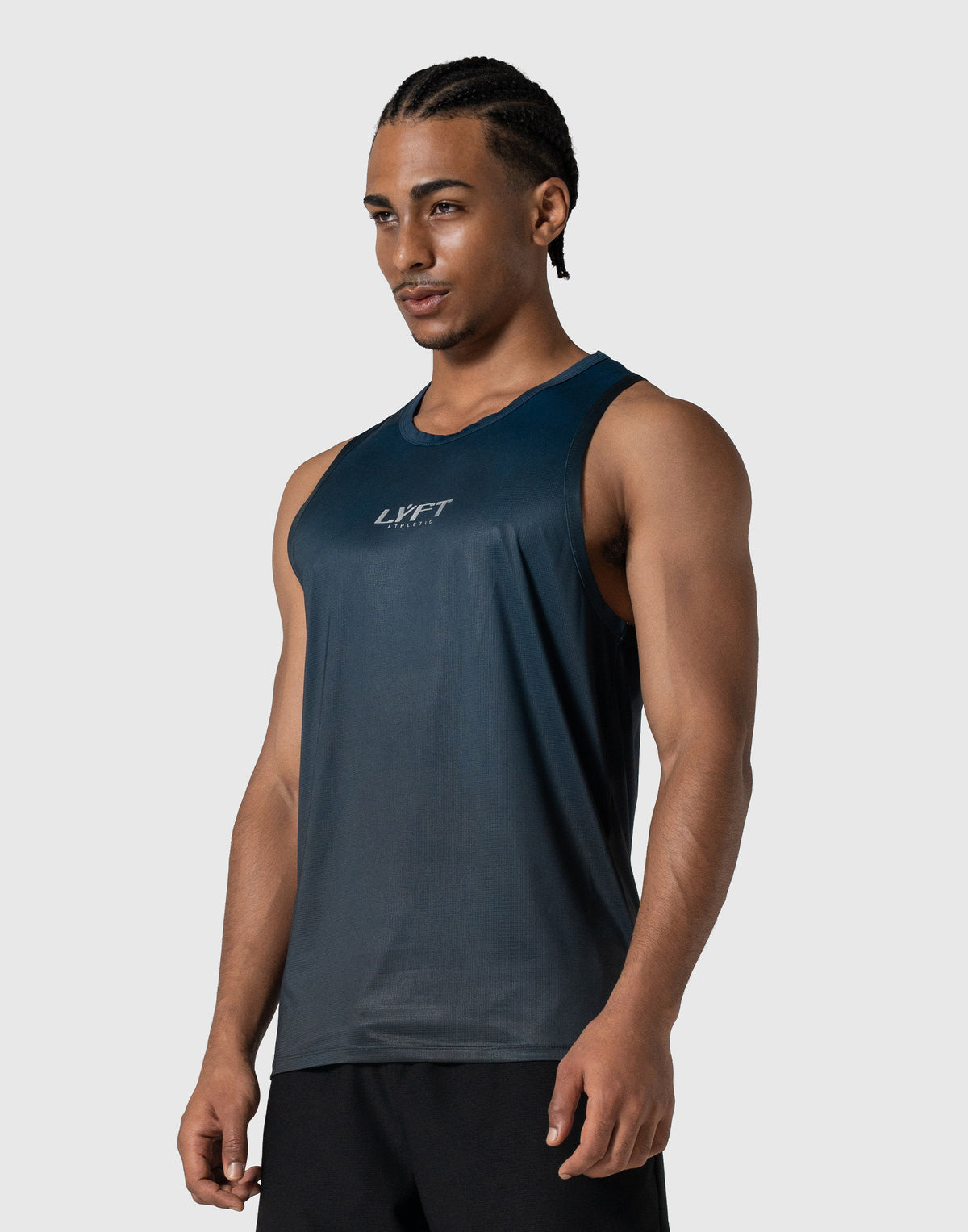 LÝFT Gradation Stretch Tanktop - Navy