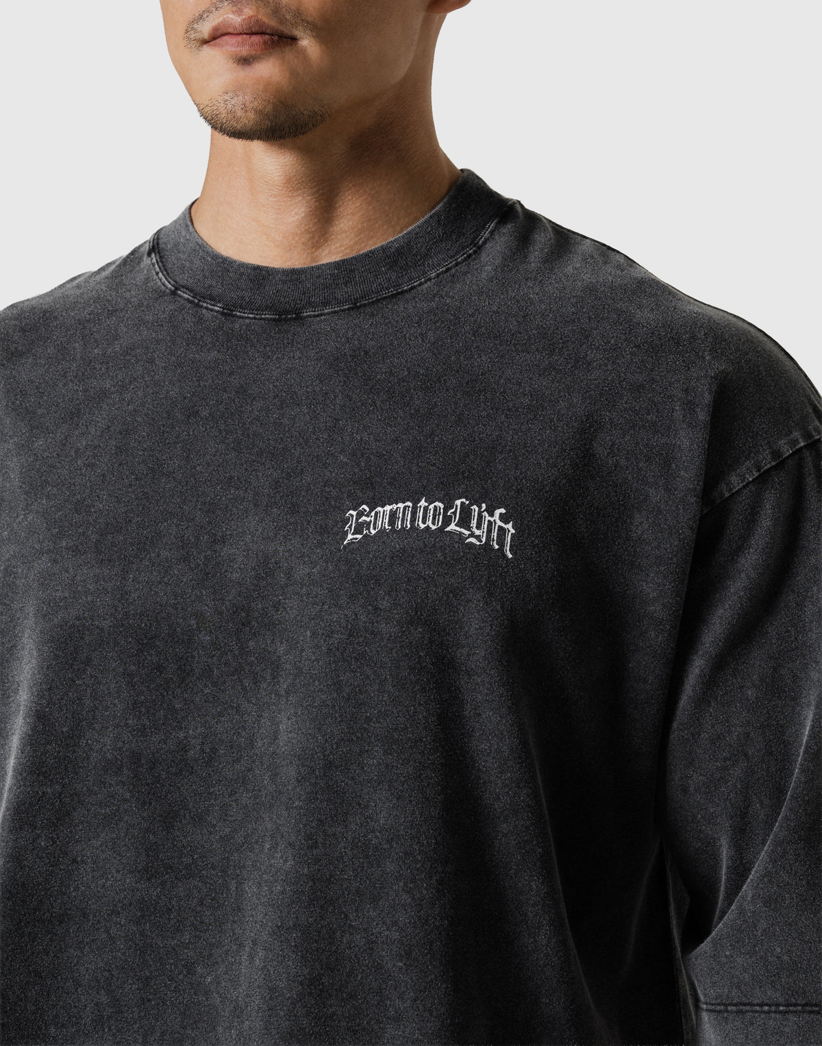Plate Fire Graphic Vintage Big T-Shirt - Black