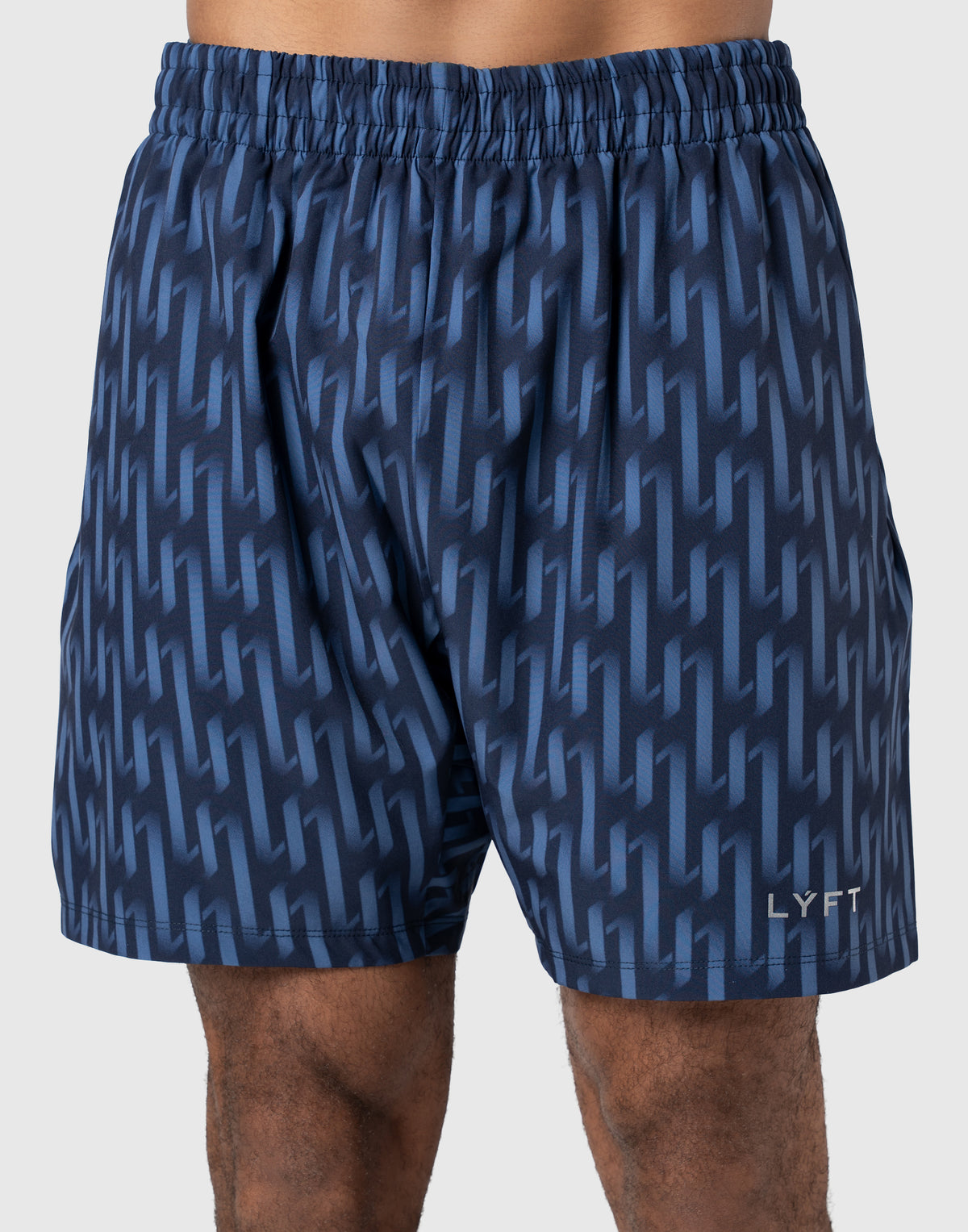 LÝFT All Print Stretch Shorts - Blue