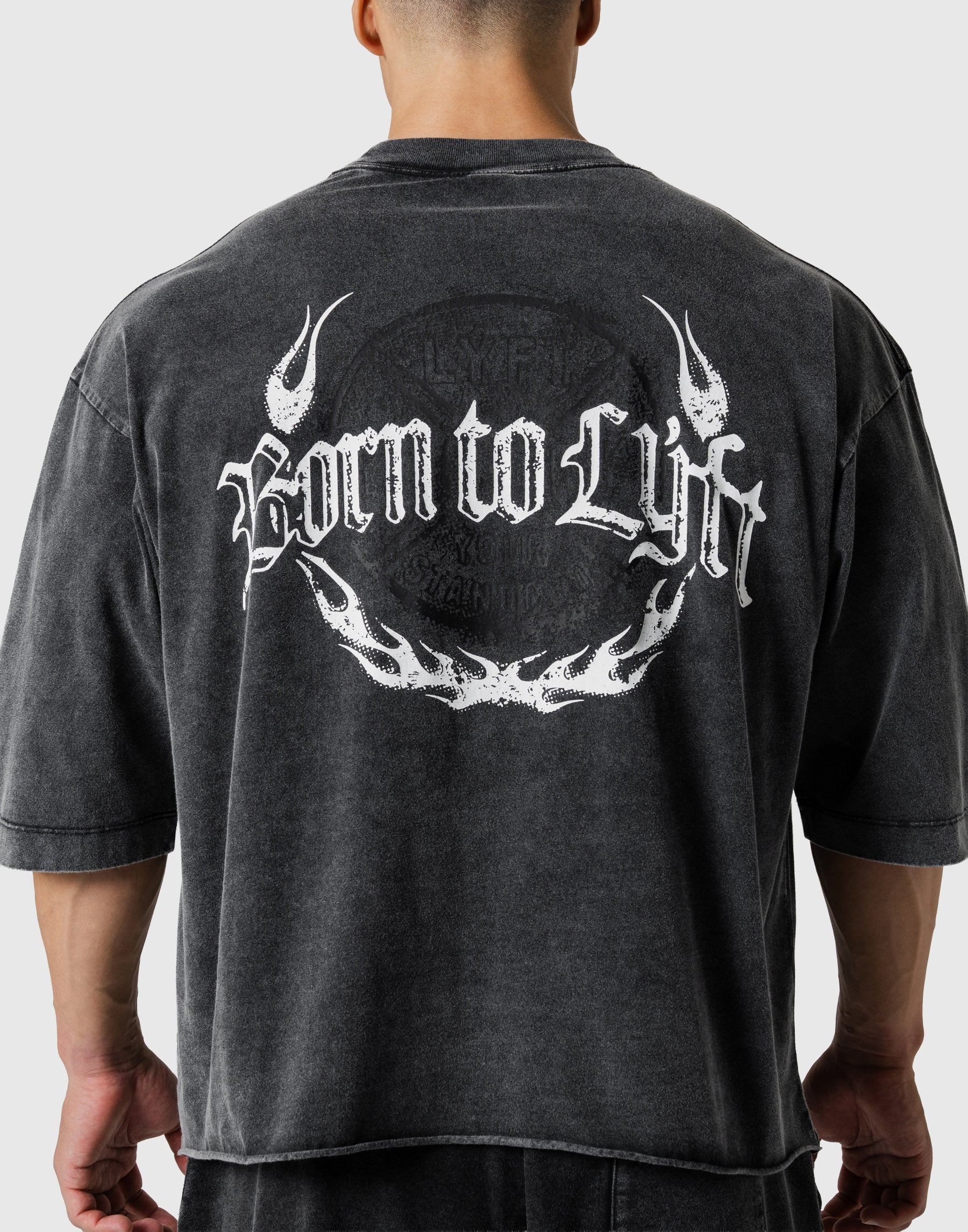 Plate Fire Graphic Vintage Big T-Shirt - Black – LÝFT