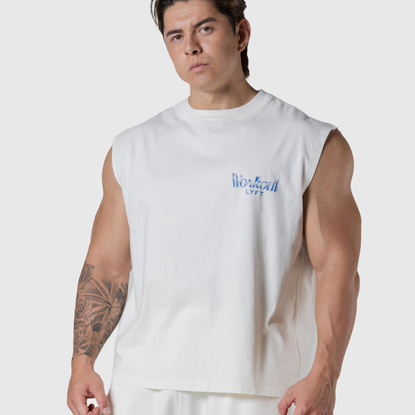 Work Out Graphic Vintage Tanktop - Ivory – LÝFT