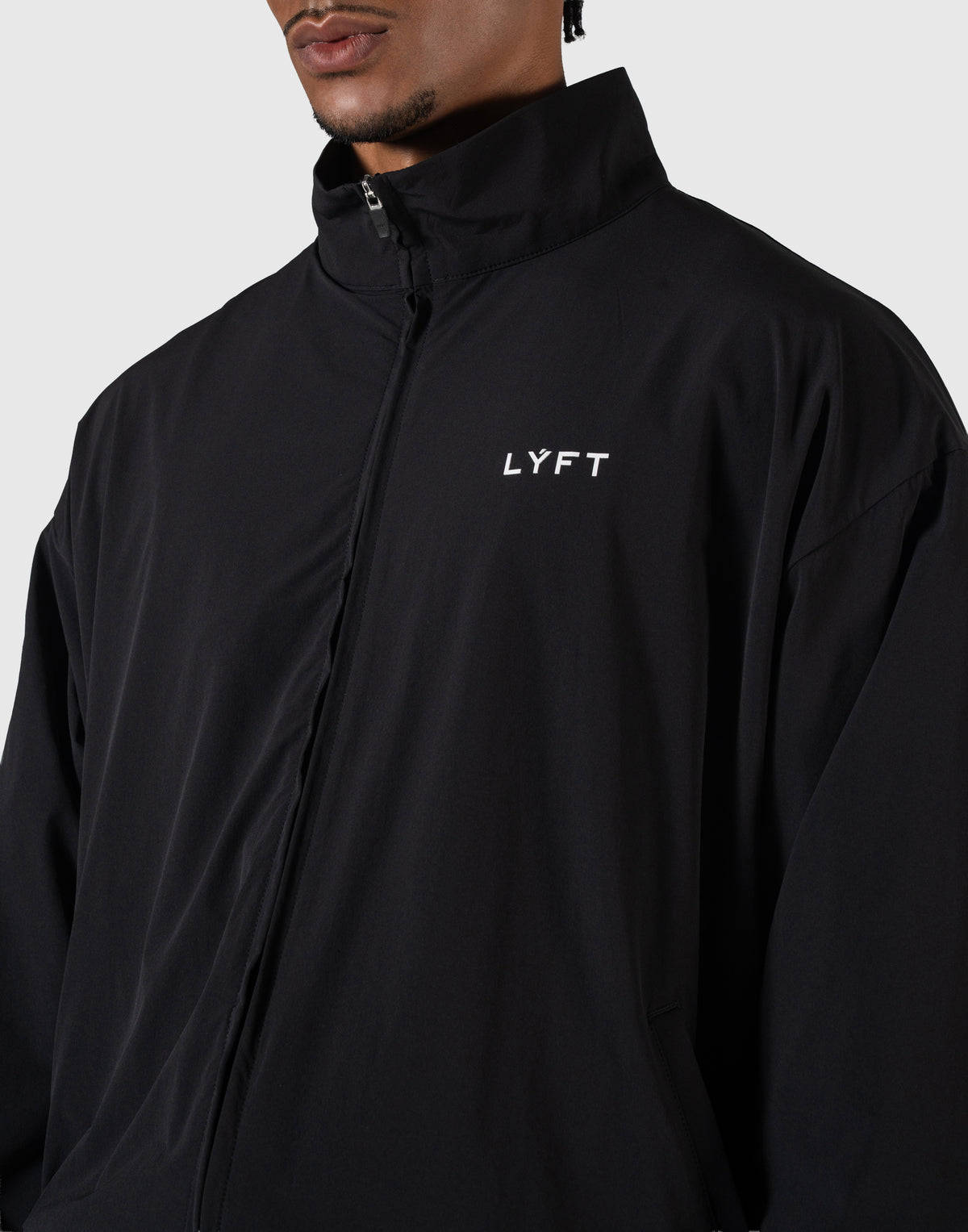 TEAM LÝFT Logo Nylon Jacket - Black