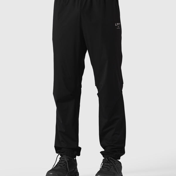 Stretch Nylon Straight Long Pants - Black – LÝFT