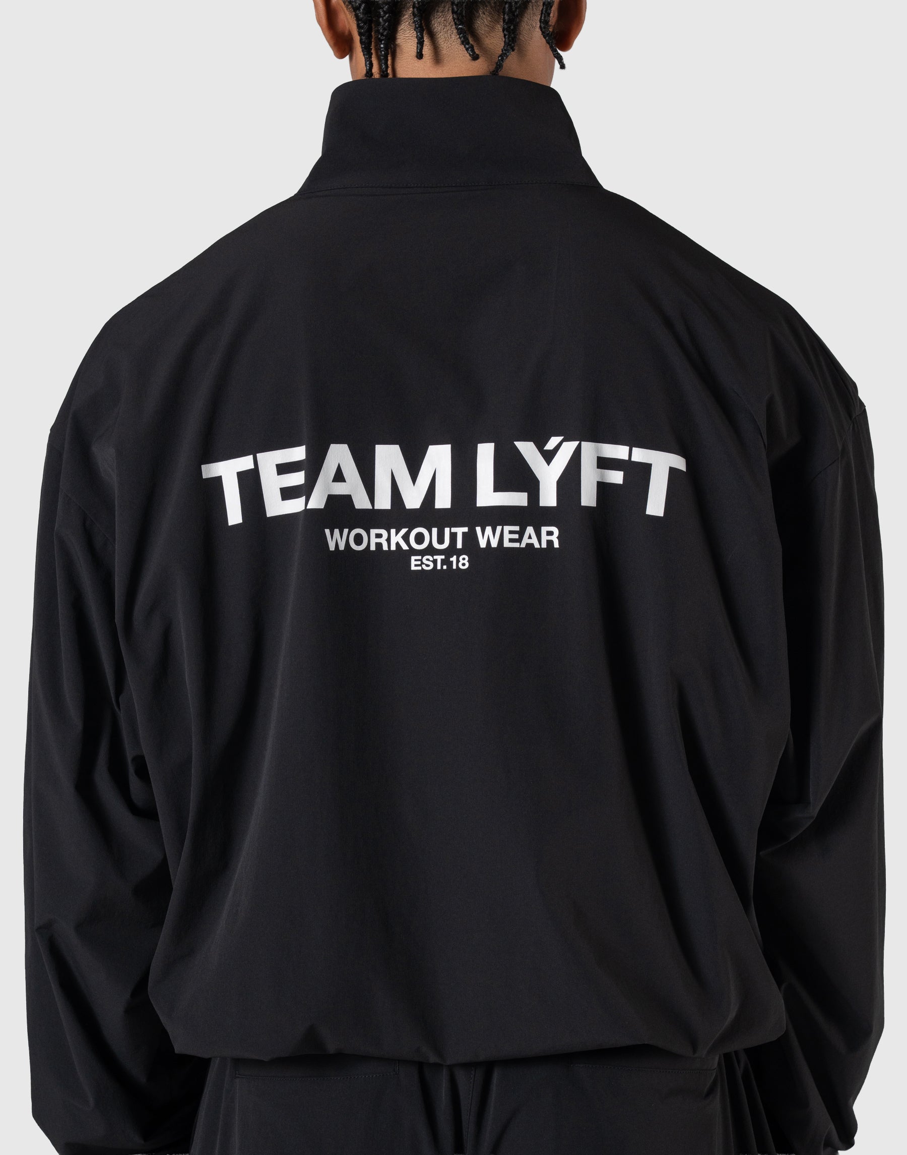 TEAM LÝFT Logo Nylon Jacket - Black