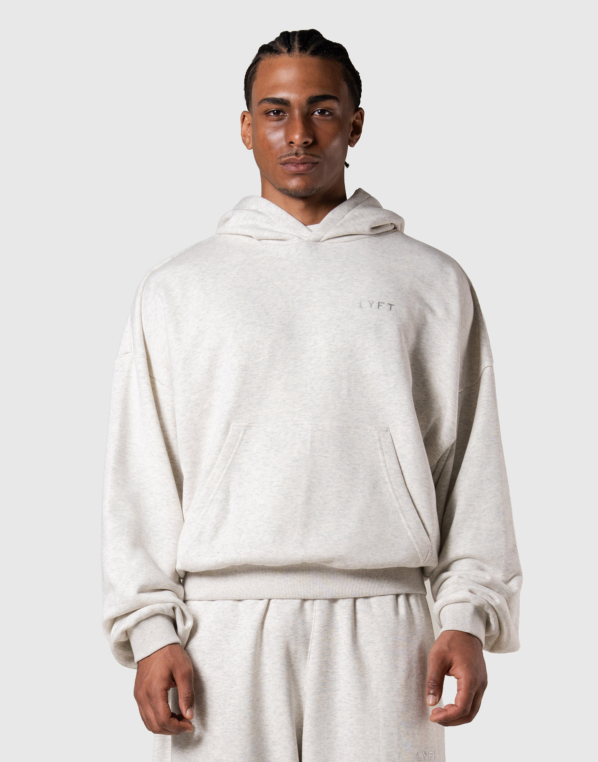 One Point LÝFT Logo Sweat Hoodie - Ivory