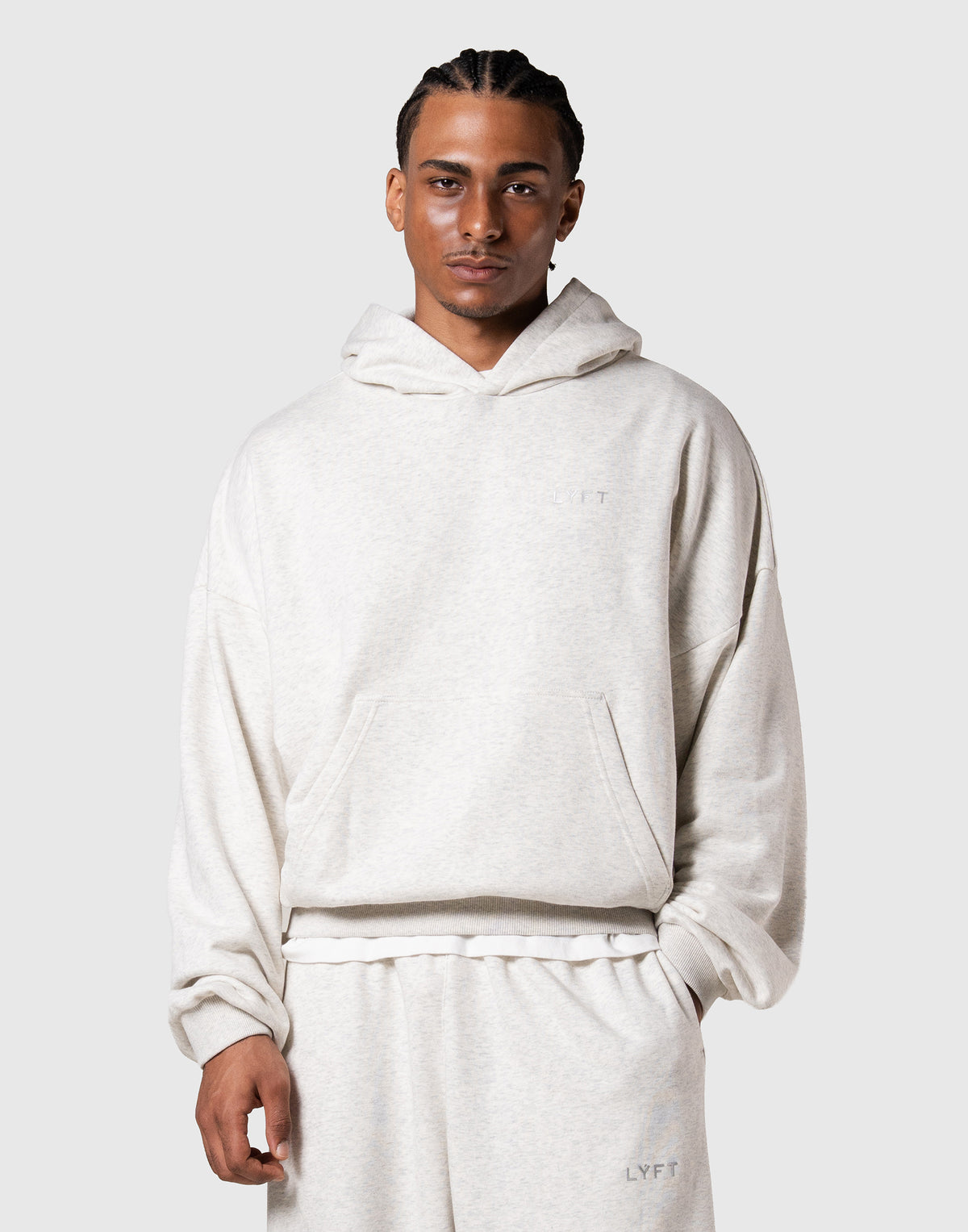 One Point LÝFT Logo Sweat Hoodie - Ivory