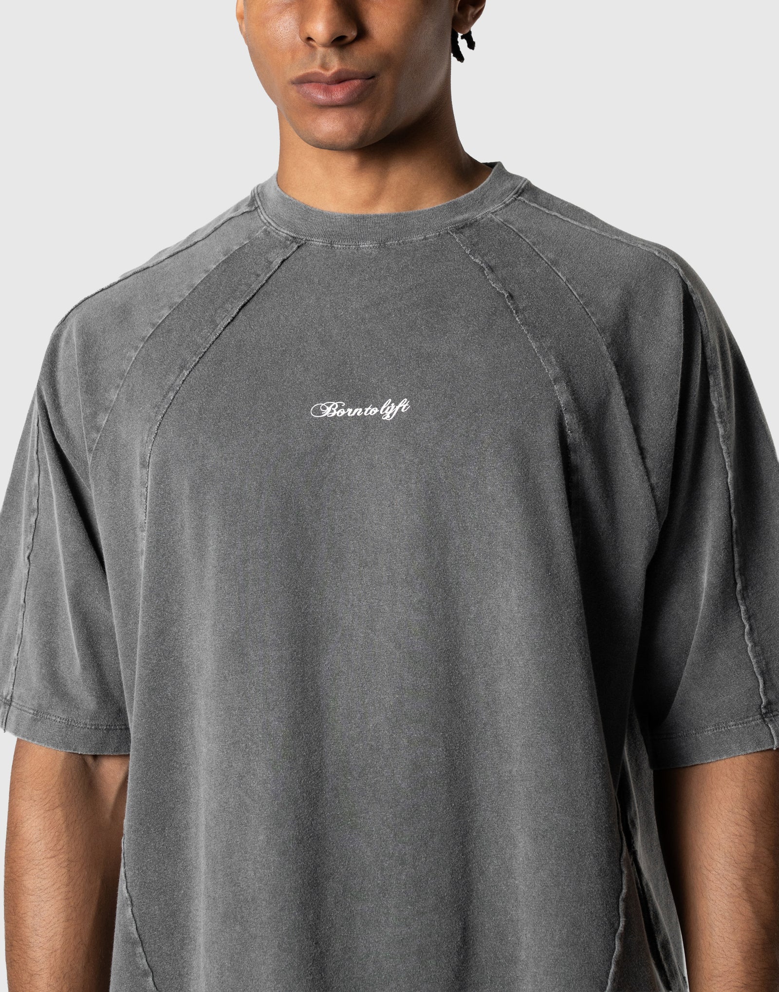 LYFT CUT-OFF VINTAGE BIG T-SHIRT グレー Original Pattern Vintage Big T-Shirt - D.Grey – LÝFT