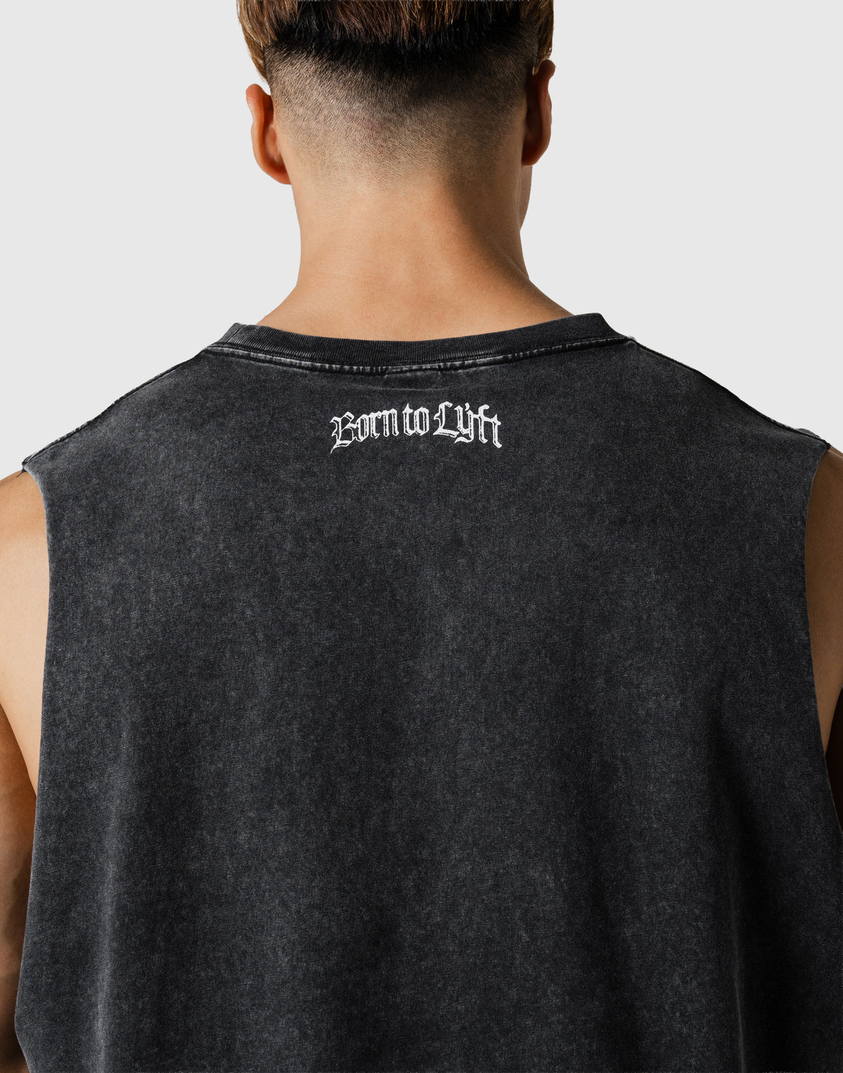 Plate Fire Graphic Vintage Box Tanktop - Black