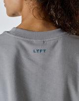 Wellness Club Logo Cropped T-Shirt - Grey