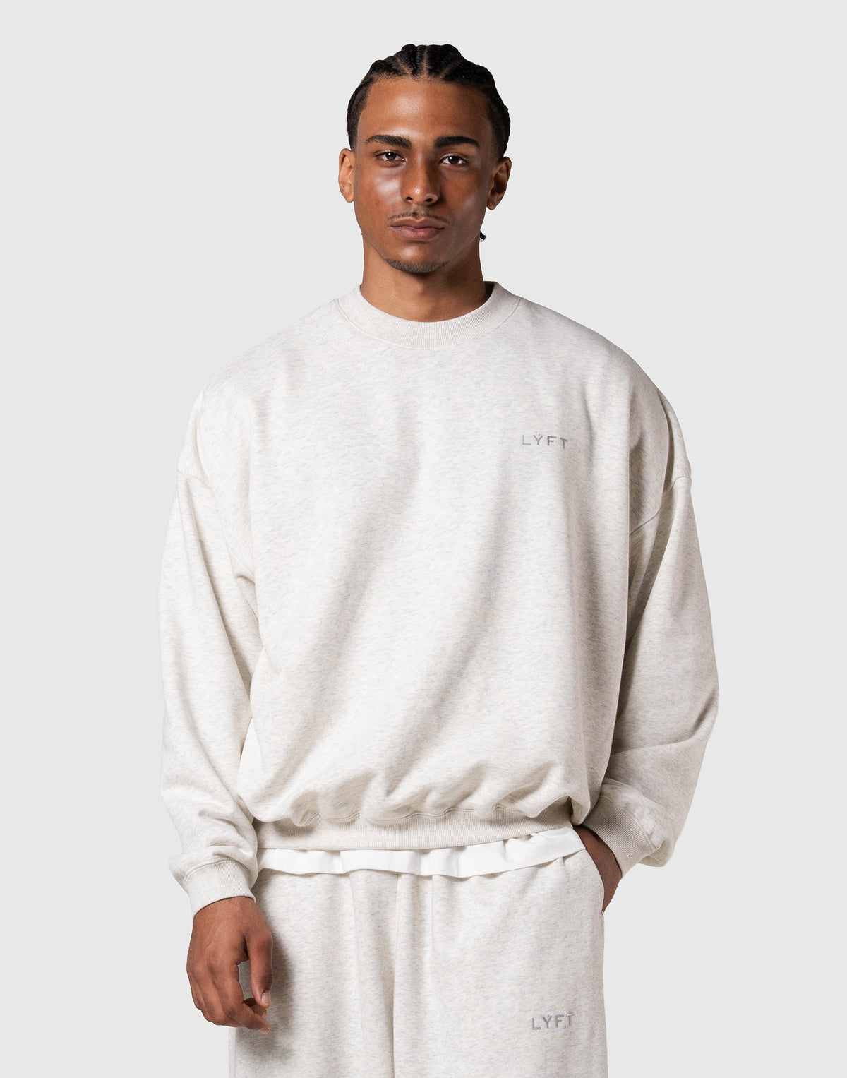 One Point LÝFT Logo Crewneck Sweat - Ivory