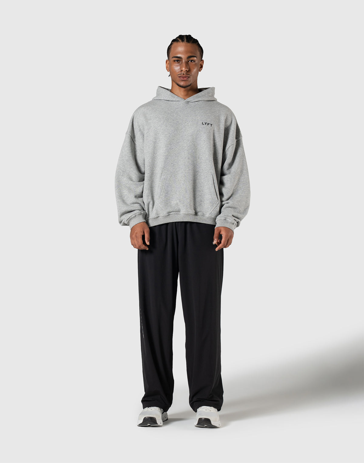 TEAM LÝFT Logo Oversized Hoodie - Grey