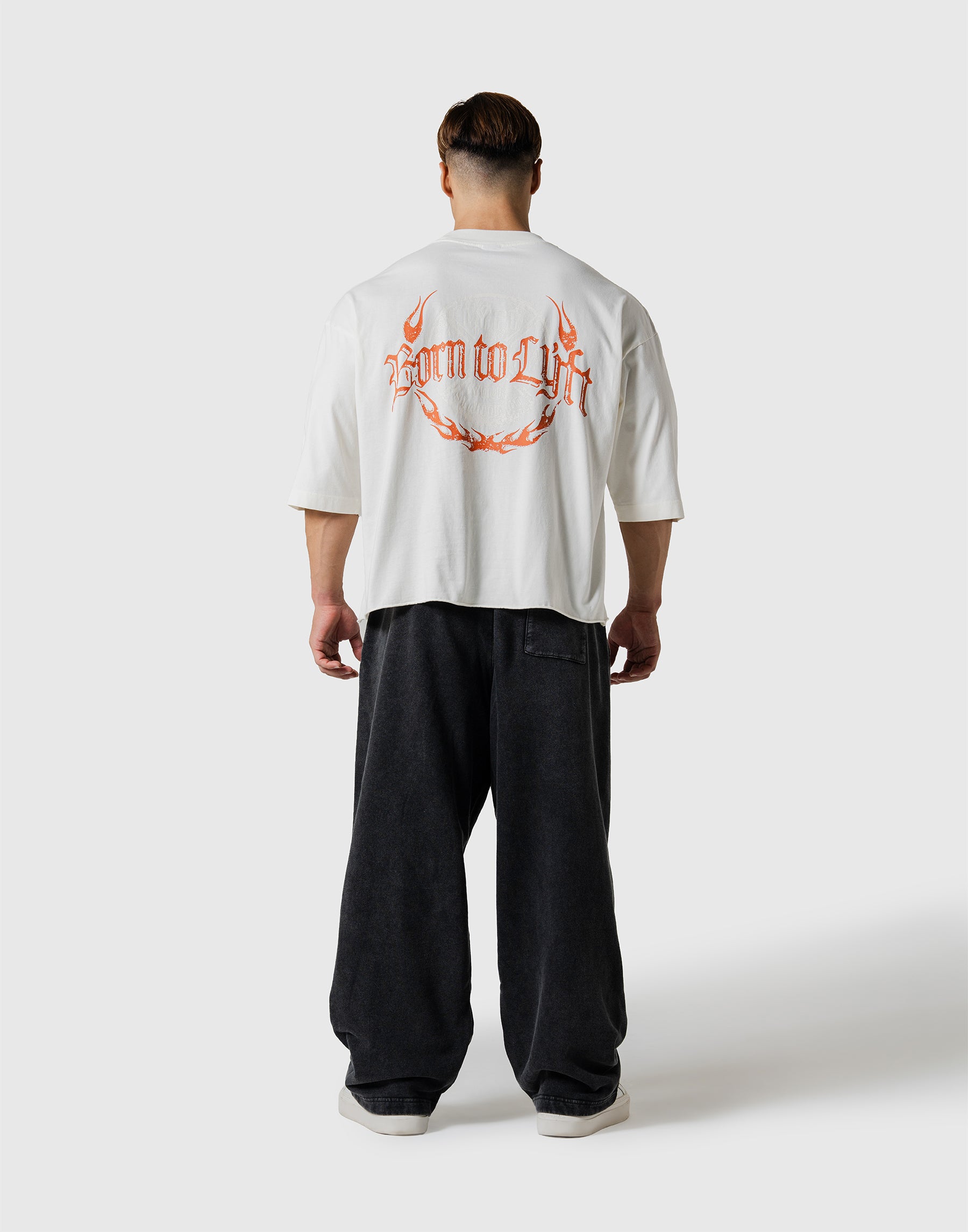 Plate Fire Graphic Vintage Big T-Shirt - Ivory – LÝFT